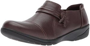 Clarks Women's Cheyn Madi Loafer, Dark Brown Tumbled Leather, 7 M US
