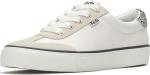Keds Women's Jump Kick T-Toe Fashion Sneaker, Snow White/Cream/Black, 7.5