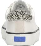 Keds Women's Jump Kick T-Toe Fashion Sneaker, Snow White/Cream/Black, 7.5