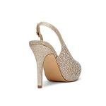 DREAM PAIRS Women's High Heels Platform Dress Rhinestones Peep Toe Pumps Shoes,Size 8.5,Gold/Glitter,Invest