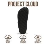 Project Cloud Genuine Leather Footbed Clogs for Women - Memory Foam Arch Support Slippers for Women - Trendy Slip-ons Women's Mules & Clogs Sandals (Benton, Black, 8)