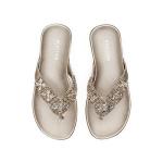 Kenneth Cole Reaction Women's Glam-athon Thong Sandal , CHAMPAGNE , 8
