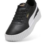 PUMA Women's Carina 3.0 Sneaker, Black White Gold, 9