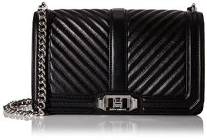 Rebecca Minkoff Chevron Love Quilted Crossbody Bag for Women – Versatile Women’s Crossbody Purse, Quality Leather Handbag for Women, Quilted Shoulder Bag, Chain Purse