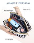 Aosbos Small Makeup Pouch Travel Size Makeup Bag Cosmetic Travel Bag for Women Cosmetic Pouch Cosmetic Bags Case Make Up Bag for Purse Leopard Print