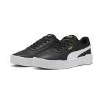 PUMA Women's Carina 3.0 Sneaker, Black White Gold, 9