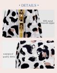 Aosbos Small Makeup Pouch Travel Size Makeup Bag Cosmetic Travel Bag for Women Cosmetic Pouch Cosmetic Bags Case Make Up Bag for Purse Leopard Print