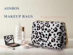 Aosbos Small Makeup Pouch Travel Size Makeup Bag Cosmetic Travel Bag for Women Cosmetic Pouch Cosmetic Bags Case Make Up Bag for Purse Leopard Print