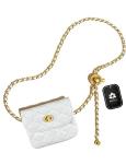 BEMYLV Leather Chain Belt Bag for Women Mini White Crossbody Waist Purse Fanny Pack Fashion Evening Clutch Detachable