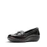 Clarks Women's Ashland Bubble Loafer, Black, 9