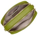 Michael Kors Women's Bryant Medium Double Zip Chain Camera Crossbody Bag, Gold-Tone Hardware/Meadow Green