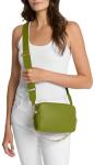 Michael Kors Women's Bryant Medium Double Zip Chain Camera Crossbody Bag, Gold-Tone Hardware/Meadow Green