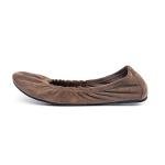 FUNKYMONKEY Women's Ballet Flats Soft Round Toe Comfortable Shoes (10 M US, Brown)