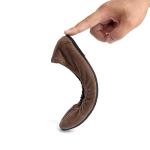 FUNKYMONKEY Women's Ballet Flats Soft Round Toe Comfortable Shoes (10 M US, Brown)