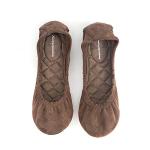 FUNKYMONKEY Women's Ballet Flats Soft Round Toe Comfortable Shoes (10 M US, Brown)