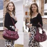 Scarleton Purses for Women Large Hobo Bags Washed Vegan Leather Shoulder Bag Satchel Tote Top Handle Handbags, H129216, Purple