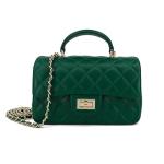 M-ioi-M Small Quilted Crossbody Bags for Women, Mini Leather Shoulder Bags with Gold Chain Strap, Soft Lambskin Top Handle Flap Purses, Trendy Luxury Designer Lady Dressy Evening Handbags(Angel Green)