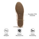 Project Cloud Ballet Flats Shoes for Women – Crystal-Embellished Mesh Ballet Flats Women Footwear – Non-Slip Mary Jane Shoes with Memory Foam – Casual Footwear for All-Day Comfort (Amity, Nude, 10)