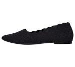Skechers Black Cleo-Honeycomb Ballet Flat, Size 9