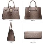 Dasein Women Handbags and Purses Ladies Shoulder Bag Top Handle Satchel Tote Work Bag with Wallet