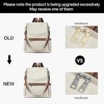 CLUCI Backpack Purse for Women, Womens Backpack Purse, PU Leather Anti-theft Large Fashion Designer Travel Bag Ladies Shoulder Bags