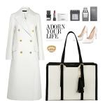 LOVEVOOK Laptop Bag for Women - 17 inch Lightweight Canvas Laptop Tote, Large Capacity Computer Bag with Clutch Purse for Business, Work, Travel, School (Beige & Black, 17 Inch)