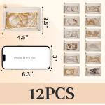 FREEAMG 12 Pcs Travel Jewelry Bags for Women Girl, Velvet Jewelry Pouch, Small Clear Jewelry Bag, Zippered Jewelry Organizer, Luxury Jewelry Gift Bags
