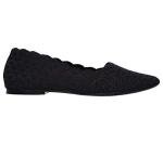Skechers Black Cleo-Honeycomb Ballet Flat, Size 9