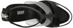 DKNY Women's Essential Open Toe Fashion Pump Heel Sandal Heeled, Black, 8.5