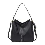 Montana West Hobo Bag for Women Designer Ladies Hobo Bucket Purse Totes Bag Handbags Chic Shoulder Bag,MWC-128-BK