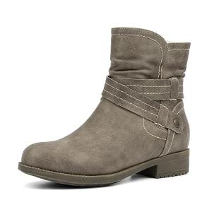 Elegant Fur Lined Mid Calf Slouchy Booties