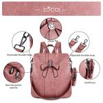 ZOCAI Backpack Purse for Women Fashion Backpack Purses PU Leather Daypacks Anti-Theft Shoulder Bag Satchel Purse