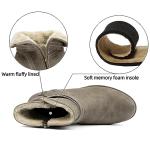 Elegant Fur Lined Mid Calf Slouchy Booties