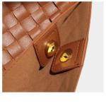 Waiyqju Women's Luxury Handmade Woven Tote Bag, Beach Bag Set, Elegant Age Reducing Travel Commuter Bag Set (1# Black)