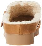 Amazon Essentials Women's Backless Shearling Memory Foam Mule, Tan Suede, 8