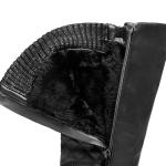 DREAM PAIRS Women's Faux Fur Knee High Boot Round Toe Fall Winter Boots,Size 8.5,Black,URVA