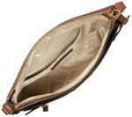 Michael Kors Jet Set Charm Small Flat Crossbody Bag, Gold-Tone Hardware/Luggage, One Size