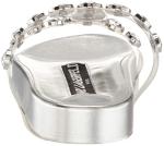 Karl Lagerfeld Paris Women's Belinda Jeweled Platform Sandal Heeled, Clear, 7