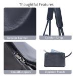 Genuine Leather Purses for Women Black Hobo Shoulder Bag Slouchy Handbag for Shopping, Work, Shopping and Everyday Use