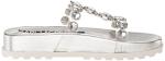Karl Lagerfeld Paris Women's Belinda Jeweled Platform Sandal Heeled, Clear, 7