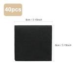 40pcs Black Microfiber Jewelry Pouch 8 x 8cm Jewelry Packaging Bag Envelope Style Luxury Small Favor Bags Jewelry Gift Bags for Earrings Necklaces Bracelet Ring