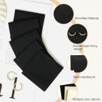 40pcs Black Microfiber Jewelry Pouch 8 x 8cm Jewelry Packaging Bag Envelope Style Luxury Small Favor Bags Jewelry Gift Bags for Earrings Necklaces Bracelet Ring