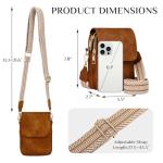 Fashion Small Crossbody Bags for Women Trendy Designer Cell Phone Purses Wallets with Card Holder Anti Theft Travel