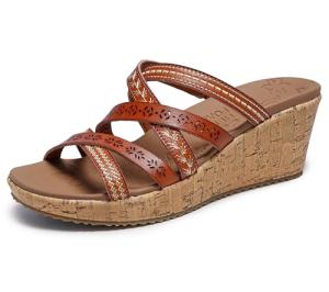 Skechers Women's Wedge Sandal in Luggage