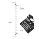 AUMEY Large Flat Chain Strap - Acrylic Clear Chain Luxury Handbag Strap Fashionable Replacement Purse Clutches Handles for Purse Handbags DIY Crafts, 15.7 inch of Each … (02- Transparent)