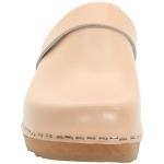 Bjork Women's Maja Open Back Leather Clogs - Nude (EU-37)