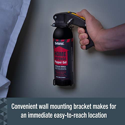 SABRE Red Home Defense Pepper Gel With Wall Mount