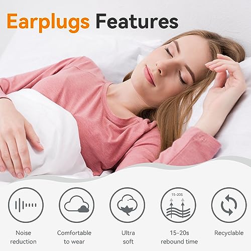 TASTORY Soft Foam Ear Plugs for Noise Reduction