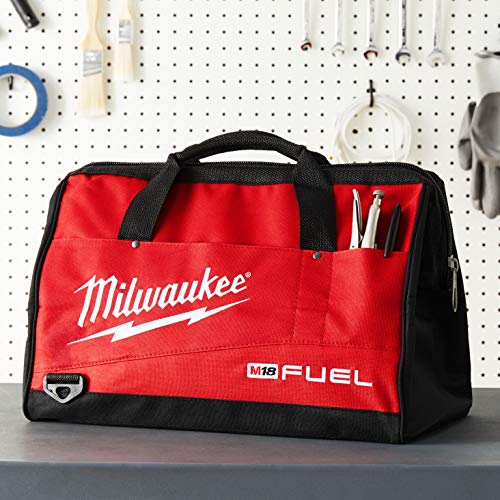 Milwaukee Canvas Tool Bag with Strap, 23x12x12