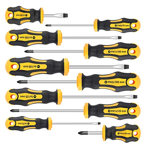 10-Piece Magnetic Screwdriver Set by Amartisan